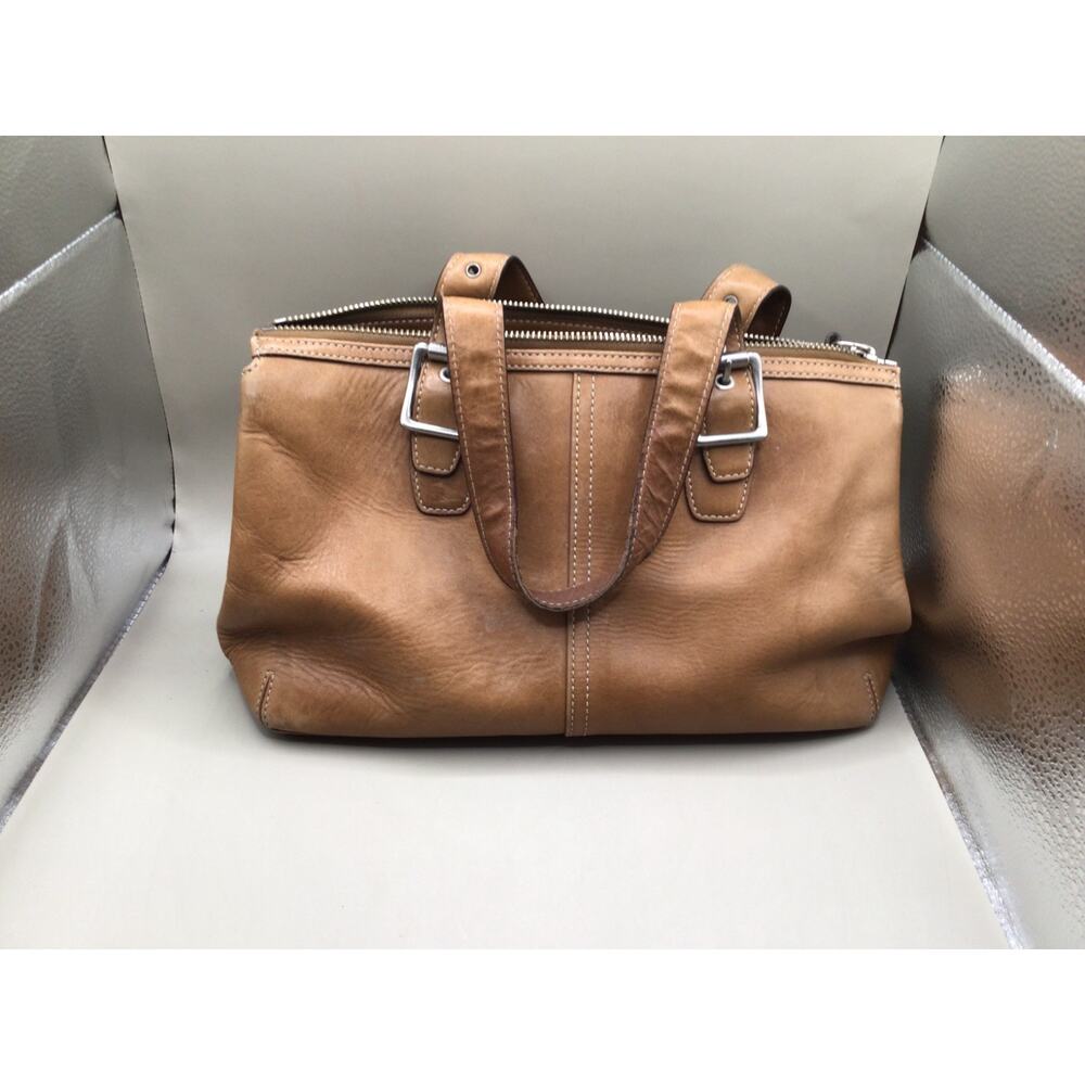 COACH Legacy 9545 Vintage Camel Tan Leather Tote Bag Satchel
